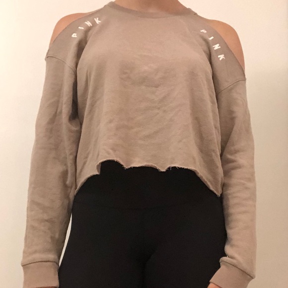 Off the shoulder PINK sweatshirt - Picture 2 of 2
